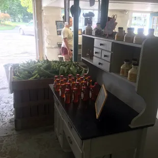 a woman standing in a store