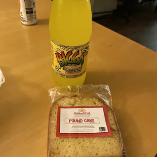 Ordered a chicken patty, but they ran out and compensated me with a soda and pound cake instead