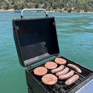 Grilling out on the boat
