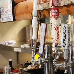 Beers on tap