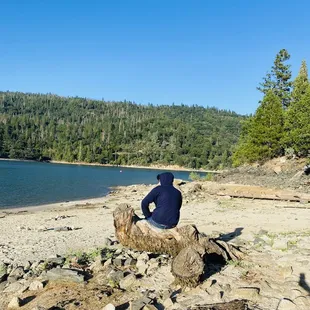 Beach area in front of the resort