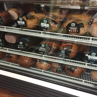 a display of breads and pastries
