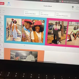 very easy to upload photos in the site and design your project