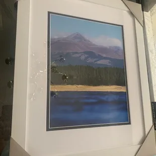 E-surface print from mpix that I matted and framed