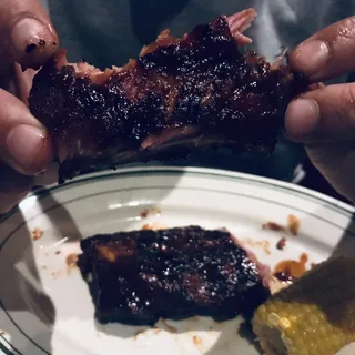 BBQ Ribs Slab and 1/4 Chicken Combo