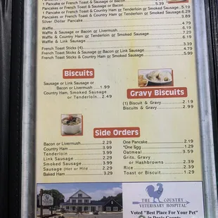 sushi and sashimi, menu