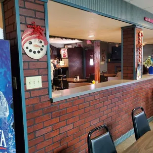 View from ancillary dining room back into barroom