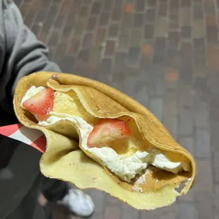 Strawberry Nutella crepe