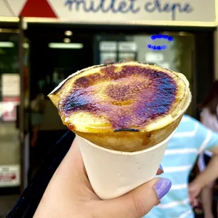 Custard Creme Brûlée crepe