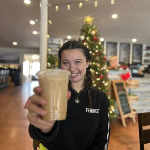 Vanilla, oat milk, latte