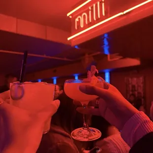 Mango margarita and pornstar martini