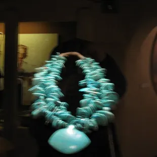Slightly blurry shot of exquisite necklace