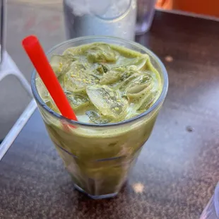 Pistachio Matcha Latte w/ Soy Milk