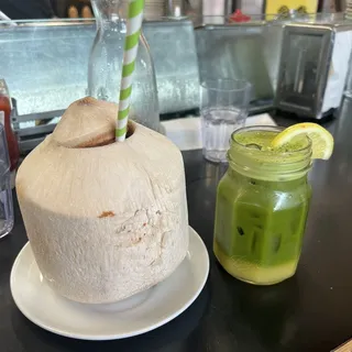 Lavender Matcha Lemonade