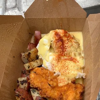 Chicken & Waffle Benedict