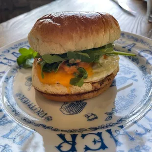 Classy breakfast sandwich
