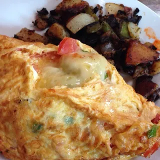 Avocado, Tomato and White Cheddar Omelette