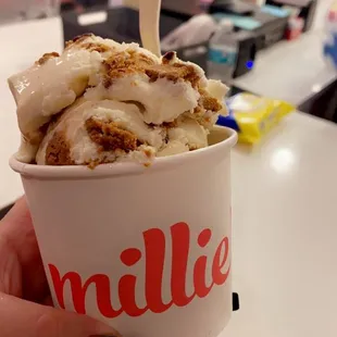 S'mores ice cream and Cookies and cream