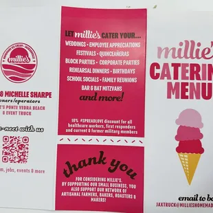 Catering info