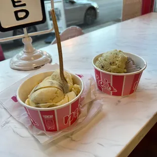 Spiced peach vanilla Pistachio