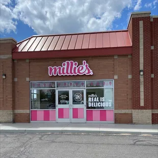 the front of the store