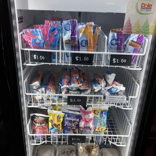 Freezer of treats--no chasing down an ice cream truck required.