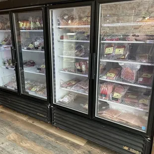 Wasn&apos;t expecting this - fresh, local meat up front.