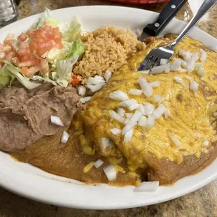 Steak fajita burrito