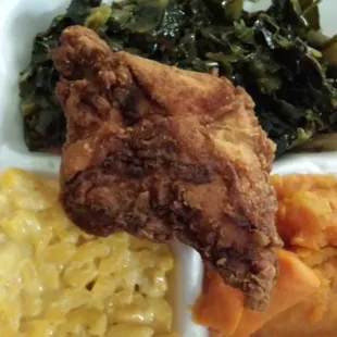 Part of my dinner from Millie's minus the rib tips.