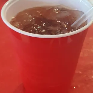 Asked for more ice and a to go cup. For $15 can I get a lid?