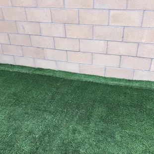 They cut a piece of turf and layed it the wrong way initially