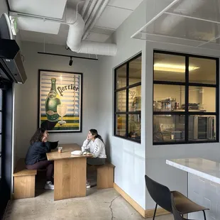 Private bench seating