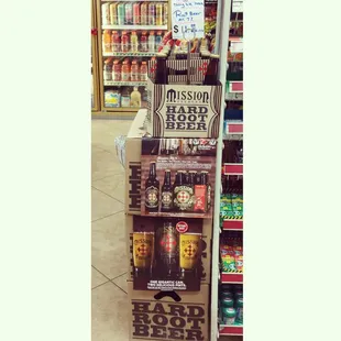 a display of beer