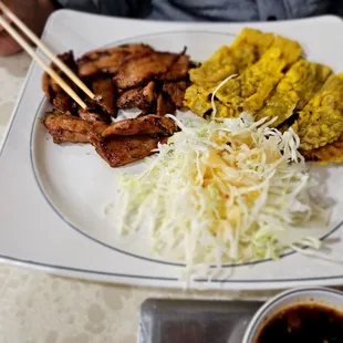 Dinner @Million; 2/2/3024. Hubby David Combo Dinner, BBQ Chicken &amp; Meat Juhn. I should&apos;ve ordered the BBQ Chicken, Ugh! LOL!