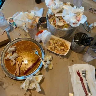 As you can see the food was good.