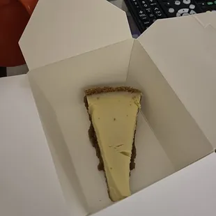 Received Key lime pie