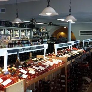 Wine on display at Mills Fine Wine and Spirits in Annapolis