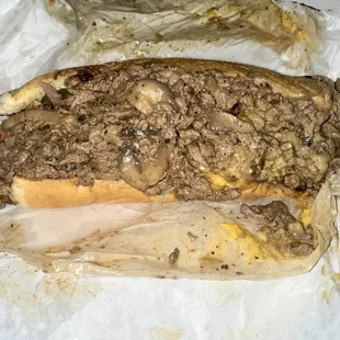 Steak Hoagie with Mushrooms and extra meat!! Still the best!!!
