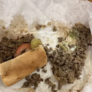 oddly cut meat