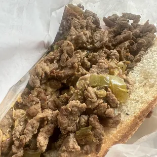 Steak hoagie