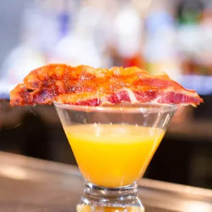 bacon and orange juice