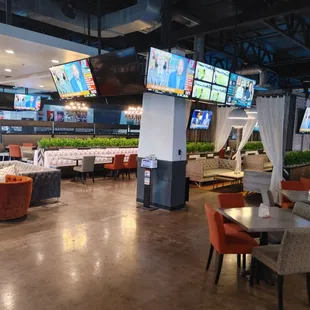 Nice, spaced seating