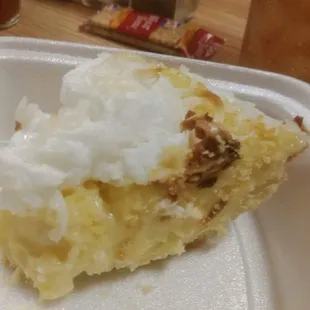 Coconut custard pie- Great!
