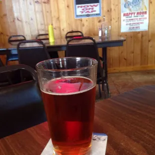 Boulevard Bob's 47 Octoberfest. An interesting and tasty brew! A nice complement to my double western burger! Not a fancy place.