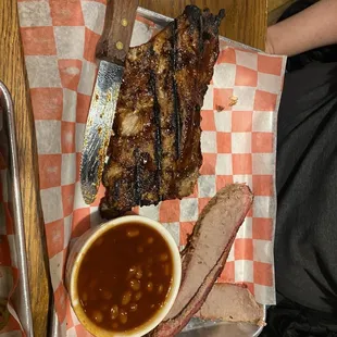 Ribs and brisket