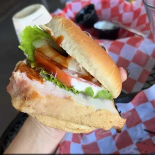 Smoked turkey sandwhich