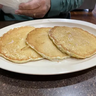 Pancakes had a nice flavor.