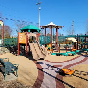 Playground and benches
