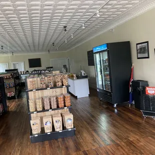 the inside of a grocery store