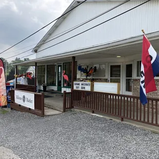 the front of the store